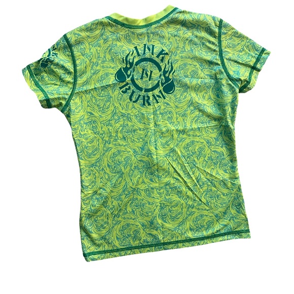 InknBurn Tech Shirt for Girls, New Condition, Bright neon yellow-green - Picture 2 of 5